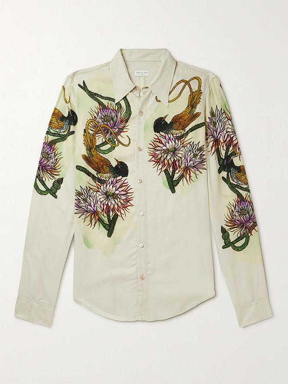 Beige casual shirt from Dries Van Noten