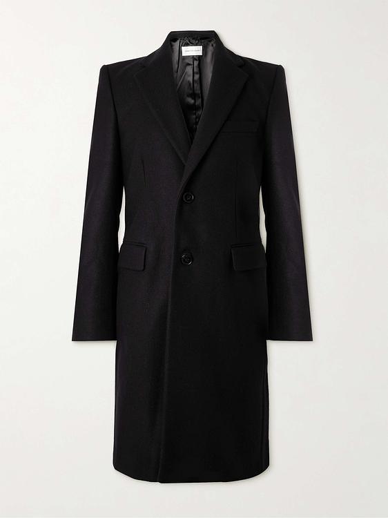 Black coat from Dries Van Noten