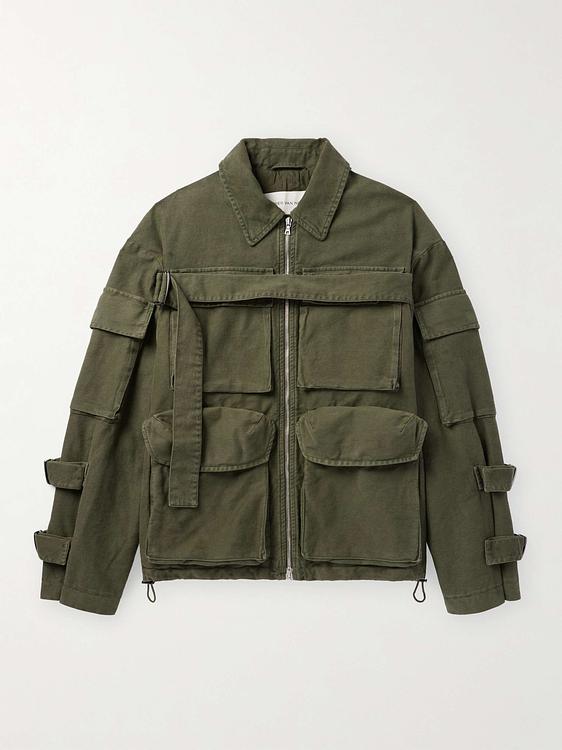 Dark green casual jacket from Dries Van Noten