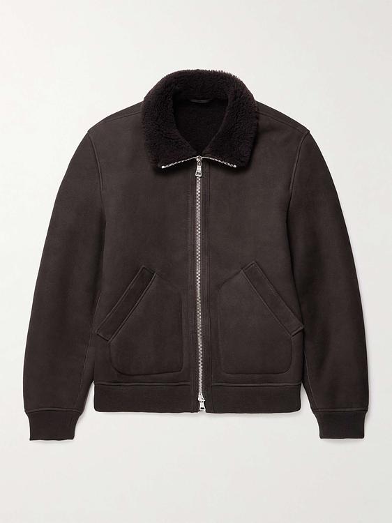 Black leather jacket from Mr P.