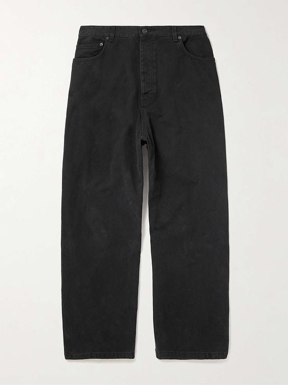 Black wide-leg casual trousers from Balenciaga