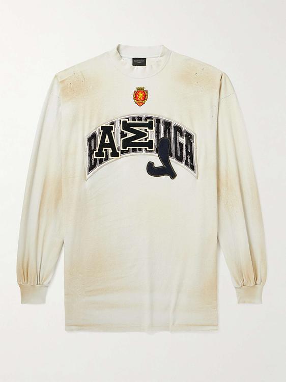 Print white t-shirt from Balenciaga