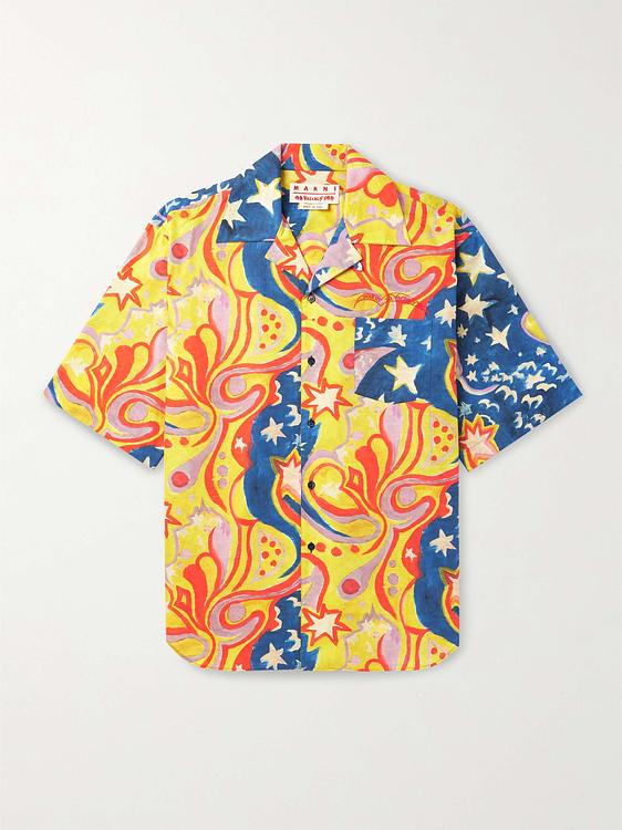 Multicolor short sleeve shirt from Marni