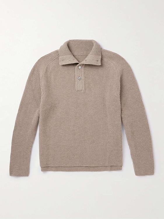 Grey cashmere sweater from Stòffa