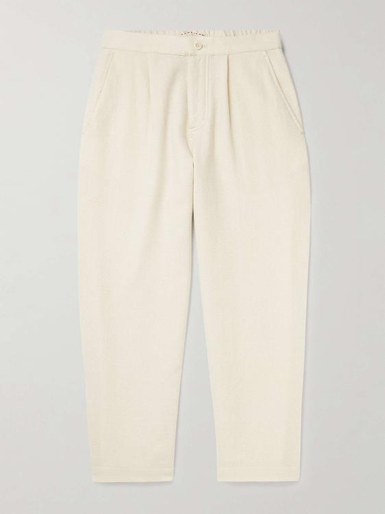 White wide-leg casual trousers from Smr Days