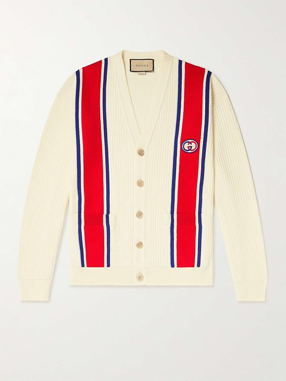 White cardigan from Gucci