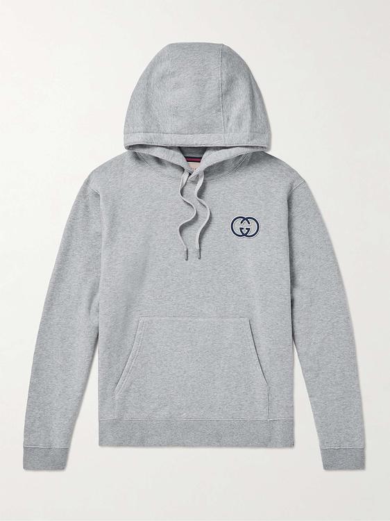 Grey hooded sweatshirt from Gucci
