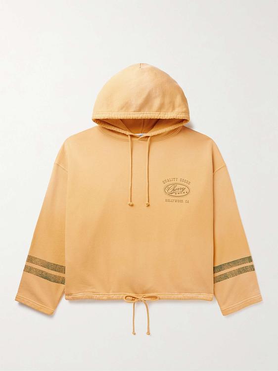 Print beige hooded sweatshirt from Cherry Los Angeles