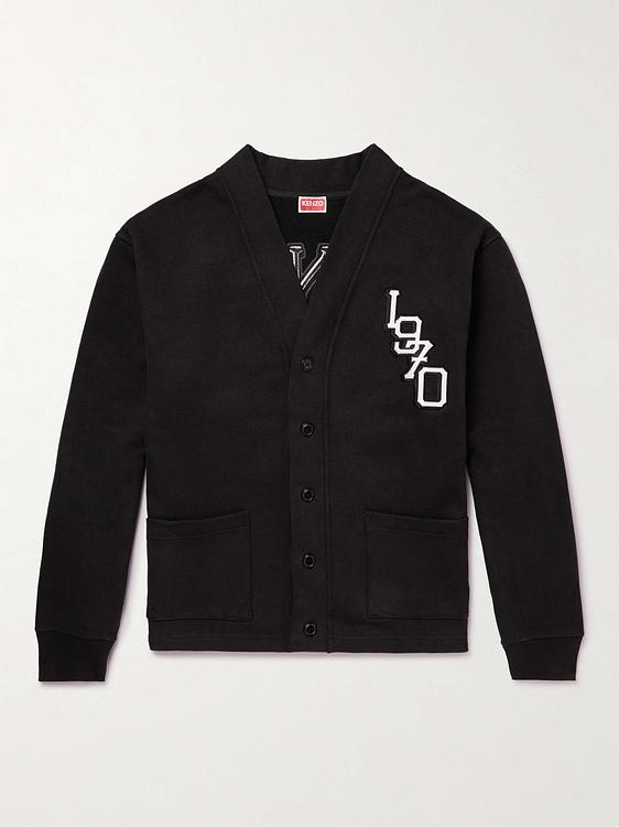 Print black cardigan from Kenzo