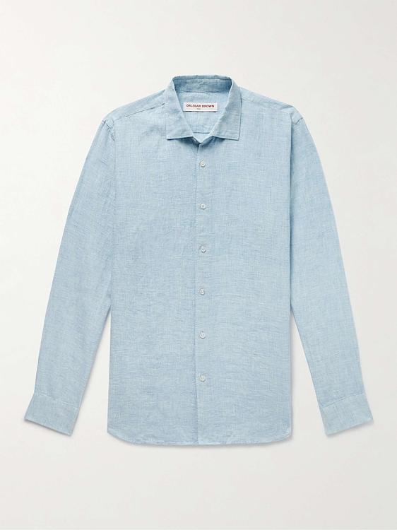 Light blue casual shirt from Orlebar Brown