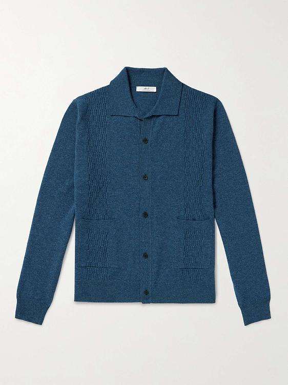 Dark blue cardigan from Mr P.