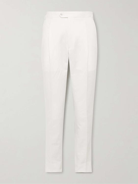 White chinos from Saman Amel