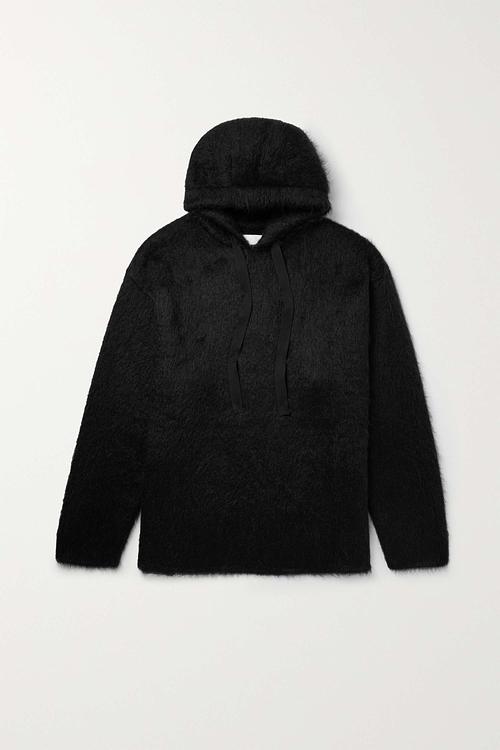 Black hooded sweatshirt from Jil Sander