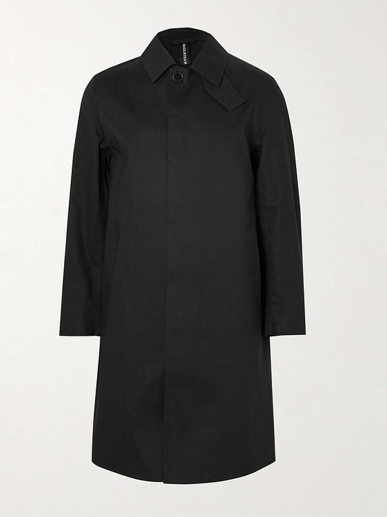 Black trench coat from Mackintosh