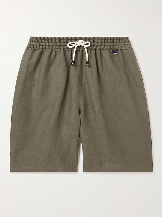 Taupe swim shorts from Rubinacci