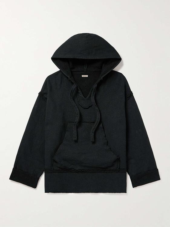 Black hooded sweatshirt from Kapital
