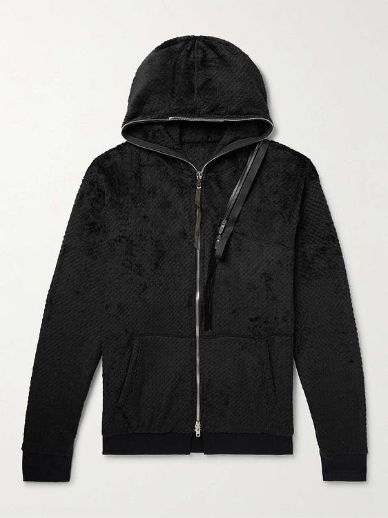 Black fleece jacket from Acronym