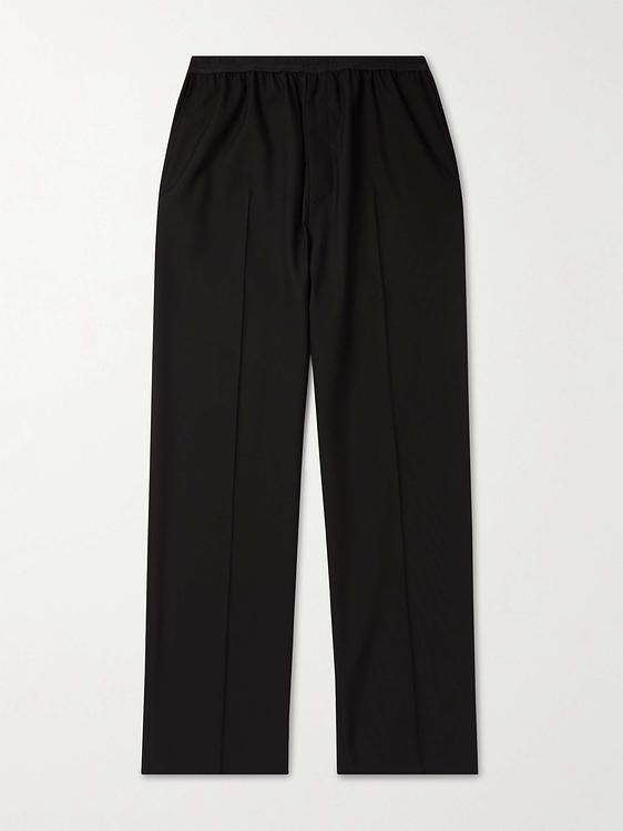 Black wide-leg casual trousers from Balenciaga