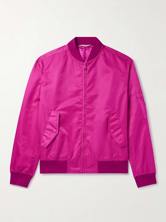 Dark red bomber jacket from Valentino Garavani