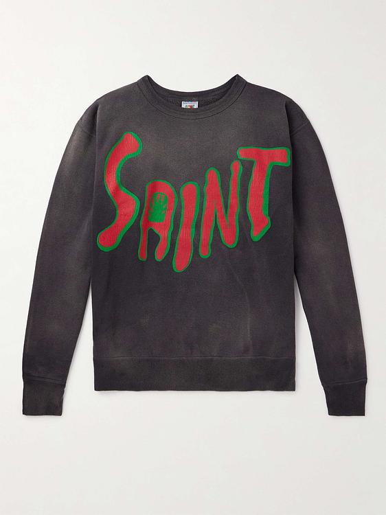 Print black sweatshirt from Saint Mxxxxxx