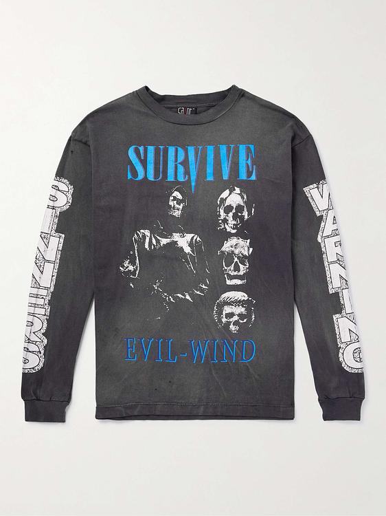 Print dark grey sweatshirt from Saint Mxxxxxx