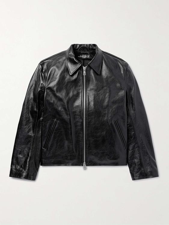 Black leather jacket from Our Legacy