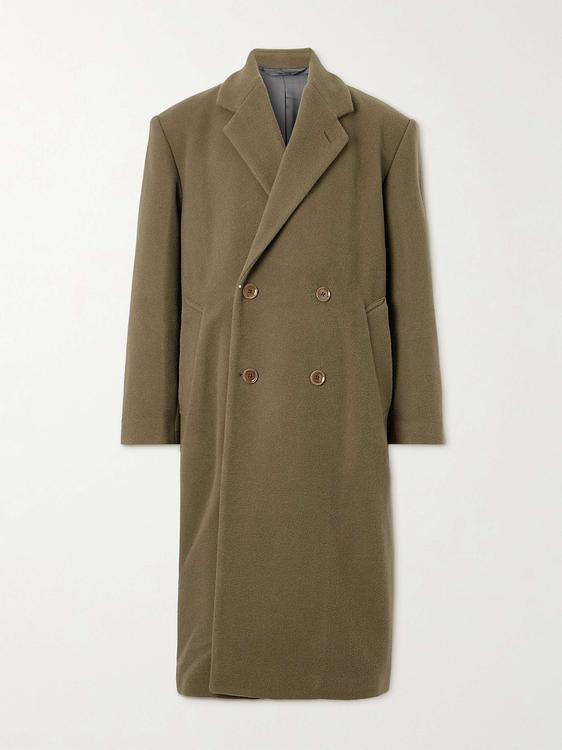 Taupe coat from Lemaire