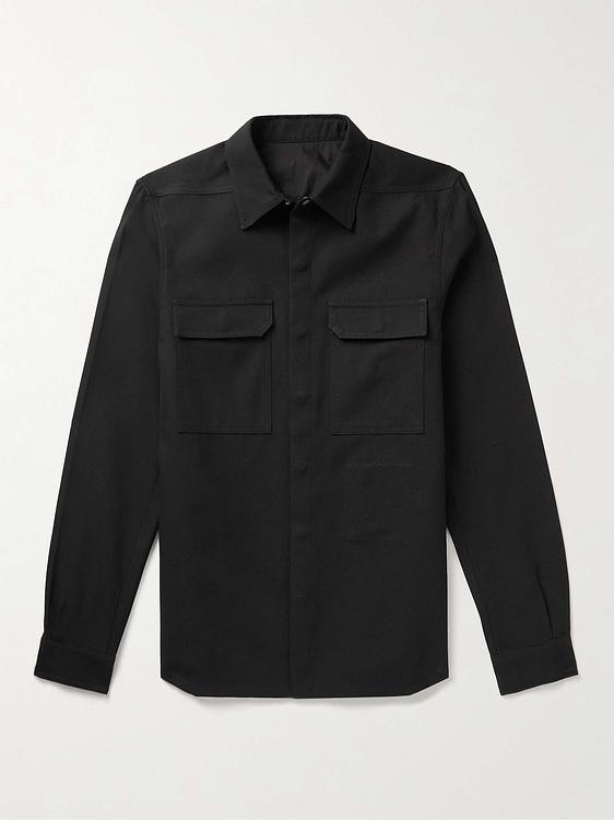 Black casual shirt from Rick Owens