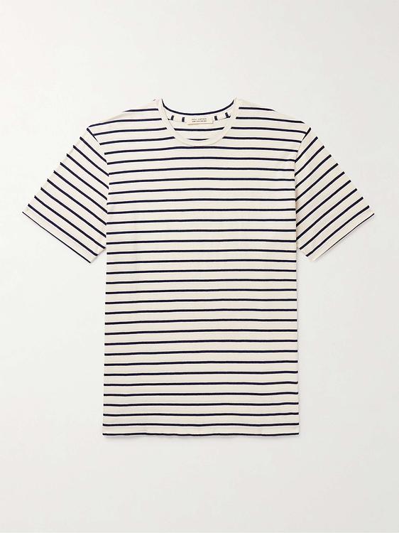 Striped white t-shirt from Nili Lotan
