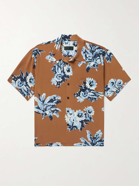Brown short sleeve shirt from Nili Lotan