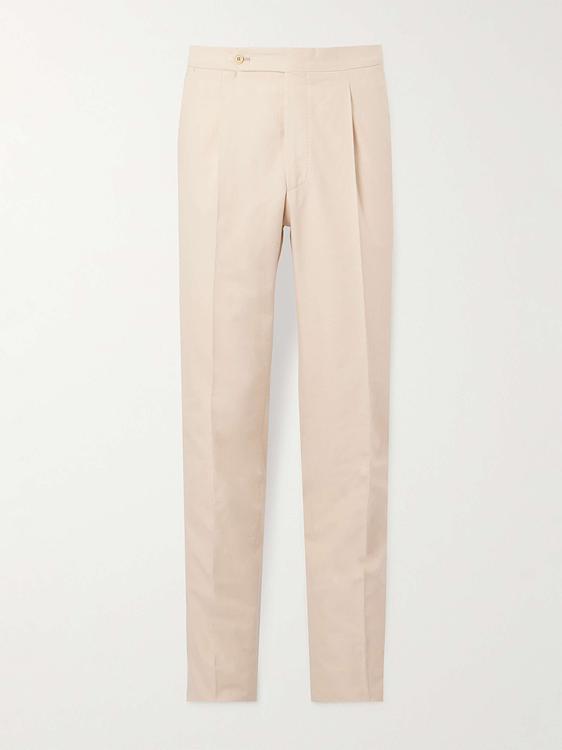 Beige suit trousers from De Petrillo