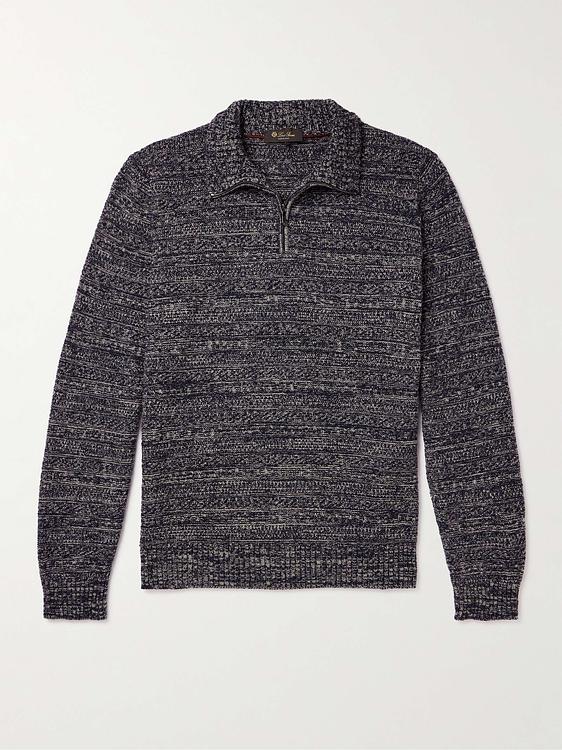 Black half-zip from Loro Piana