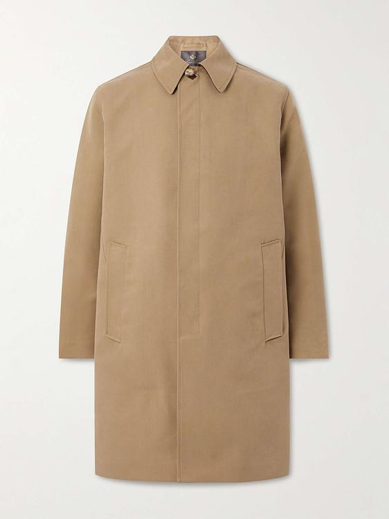 Brown trench coat from Loro Piana