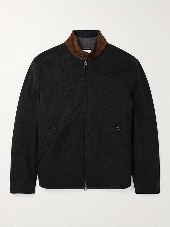 Black casual jacket from Loro Piana