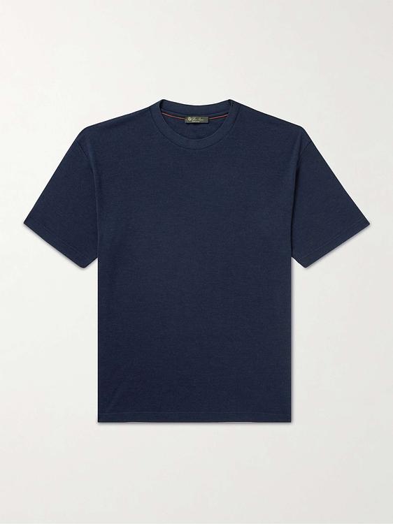 Dark blue t-shirt from Loro Piana