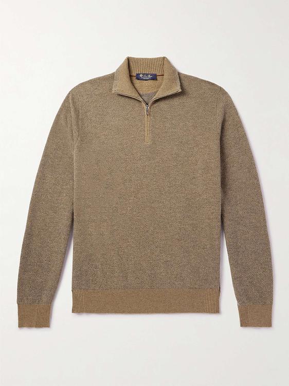 Brown half-zip from Loro Piana