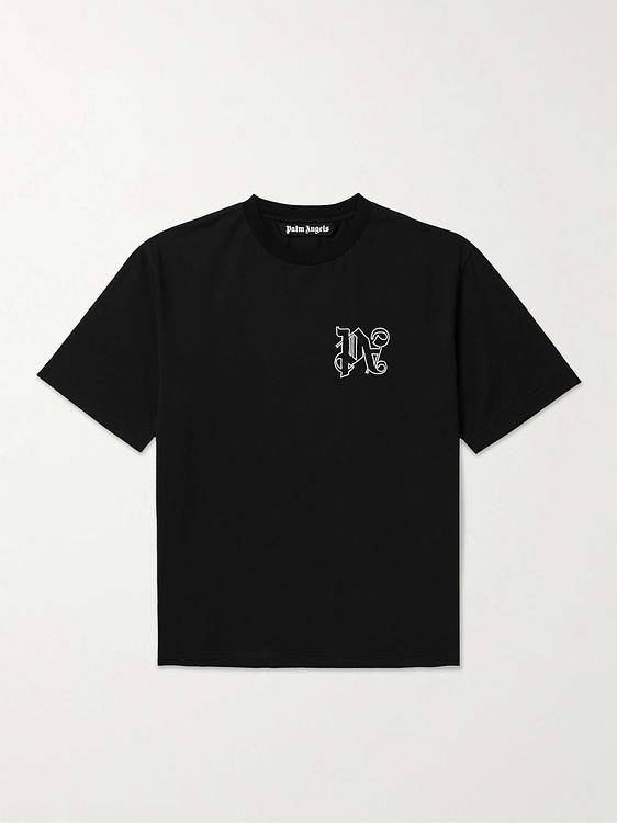 Black t-shirt from Palm Angels
