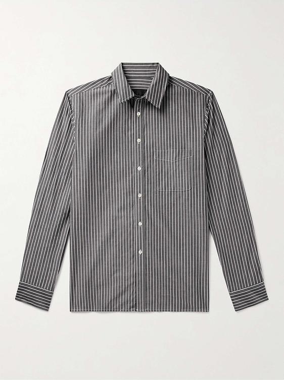 Striped grey casual shirt from Nili Lotan