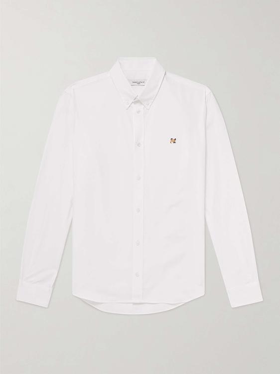 White casual shirt from Maison Kitsuné