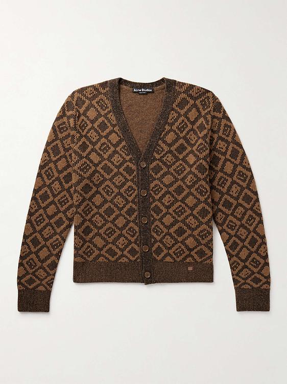 Dark brown cardigan from Acne Studios