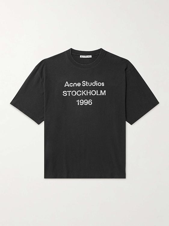 Print black t-shirt from Acne Studios