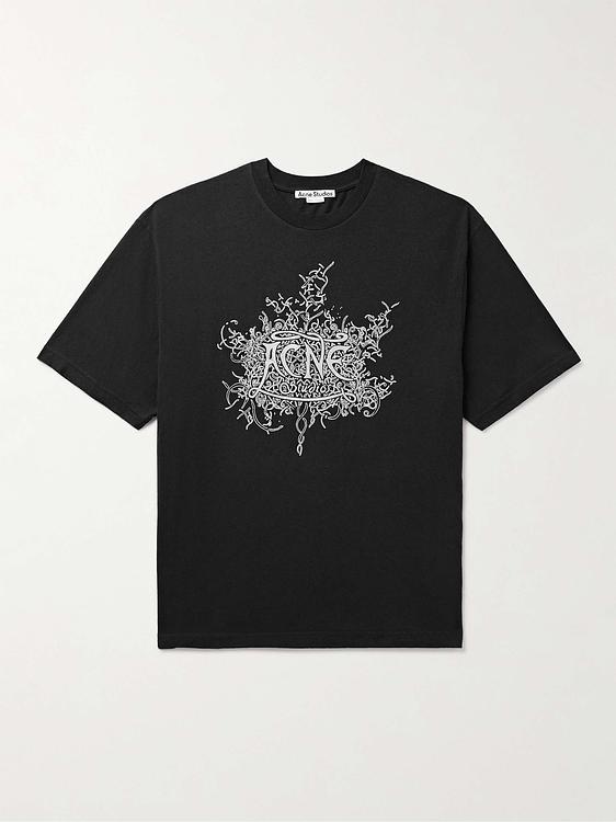 Print black t-shirt from Acne Studios