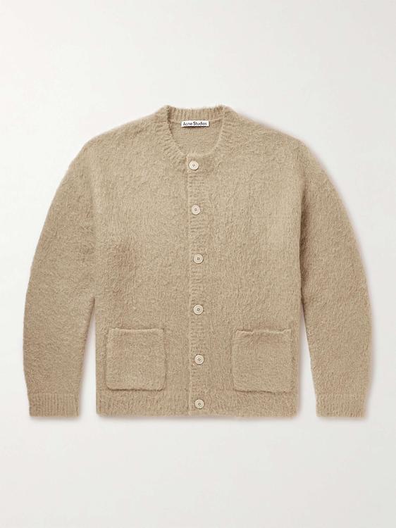 Taupe cardigan from Acne Studios