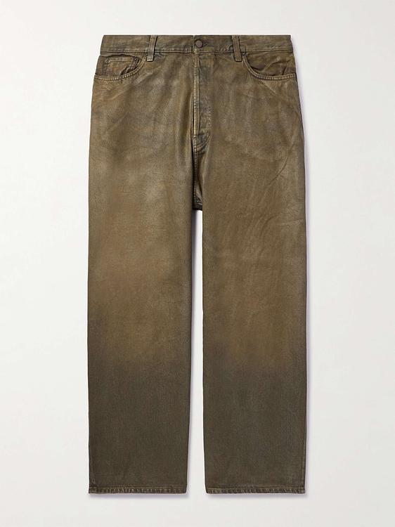Dark green wide-leg jeans from Acne Studios