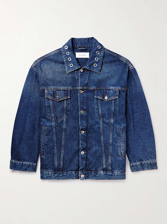 Dark blue denim jacket from Off White