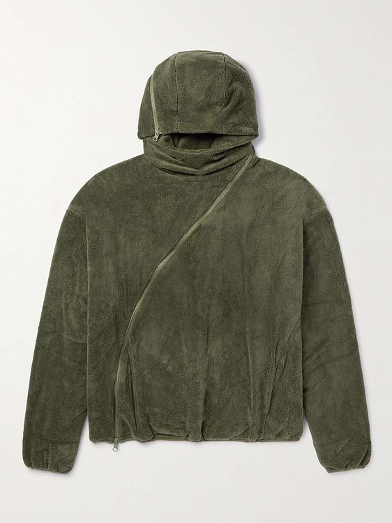 Dark green hooded sweatshirt from Post Archive Faction