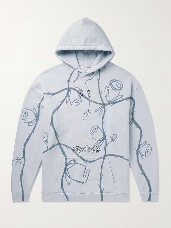 Light blue hooded sweatshirt from Collina Strada