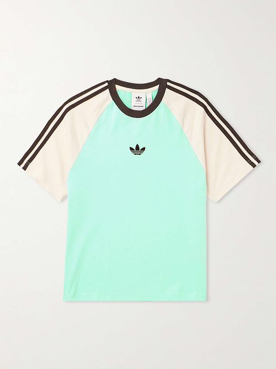 Striped light blue t-shirt from Adidas Consortium