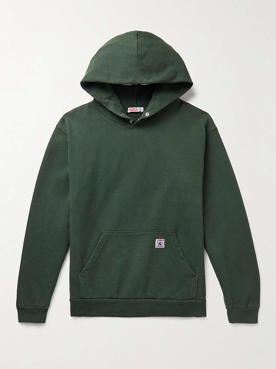 Dark green hooded sweatshirt from Randy's Garments