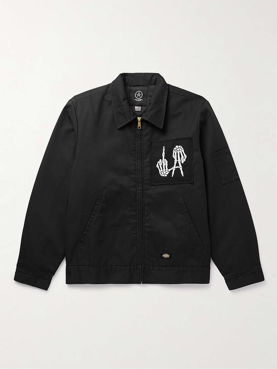 Print black bomber jacket from Local Authority La